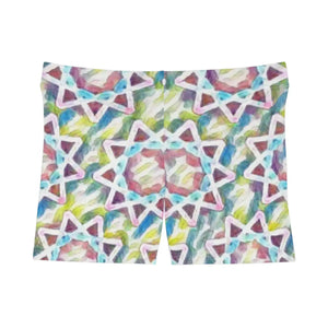 Colorful Star Pattern Shorts - Moisture Wicking - Dipaliz
