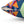 Vibrant Triangles Abstract Pillow - Spun Polyester Square - Dipaliz - Throw Pillows