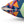 Vibrant Triangles Abstract Pillow - Spun Polyester Square - Dipaliz - Throw Pillows