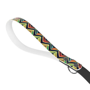 Durable Zigzag Pattern Dog Leash - Colorful Tpu Pvc - Dipaliz - Pet Leashes