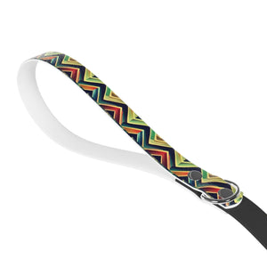 Durable Zigzag Pattern Dog Leash - Colorful Tpu Pvc - Dipaliz - Pet Leashes