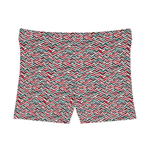 Colorful Zigzag Women’s Shorts Moisture Wicking - Dipaliz