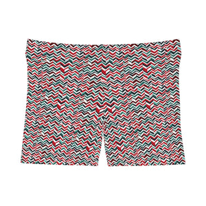 Colorful Zigzag Women’s Shorts Moisture Wicking - Dipaliz