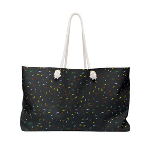 Rainbow Confetti Weekender Bag - Oversized Polyester - Dipaliz - Tote Bags