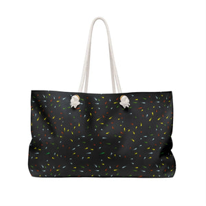 Rainbow Confetti Weekender Bag - Oversized Polyester - Dipaliz - Tote Bags