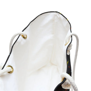 Rainbow Confetti Weekender Bag - Oversized Polyester - Dipaliz - Tote Bags