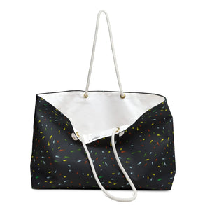 Rainbow Confetti Weekender Bag - Oversized Polyester - Dipaliz - Tote Bags