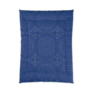 Blue Confetti Comforter - Bold Modern Bedding - Dipaliz - Quilts & Comforters