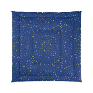 Blue Confetti Comforter - Bold Modern Bedding - Dipaliz - Quilts & Comforters