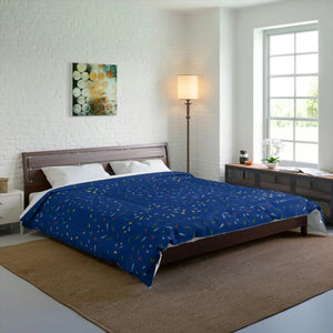 Blue Confetti Comforter - Bold Modern Bedding - Dipaliz - Quilts & Comforters