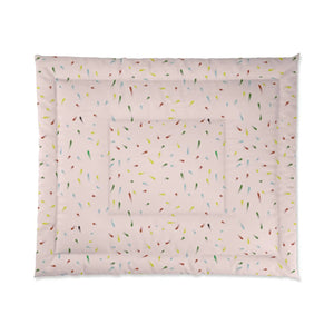 Confetti Pink Comforter - Chic Lightweight Polyester - Dipaliz - Quilts & Comforters