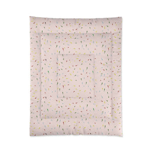 Confetti Pink Comforter - Chic Lightweight Polyester - Dipaliz - Quilts & Comforters