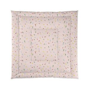 Confetti Pink Comforter - Chic Lightweight Polyester - Dipaliz - Quilts & Comforters