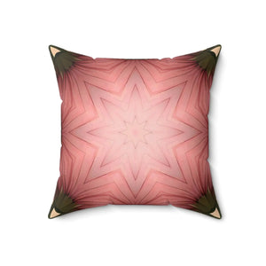 Modern Coral Polyester Square Pillow Abstract Pattern - Dipaliz - Throw Pillows