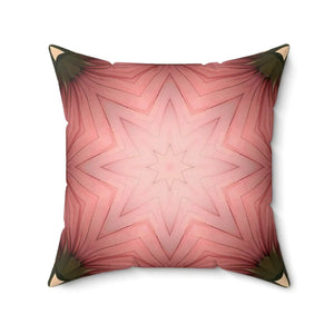 Modern Coral Polyester Square Pillow Abstract Pattern - Dipaliz - Throw Pillows