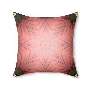 Modern Coral Polyester Square Pillow Abstract Pattern - Dipaliz - Throw Pillows