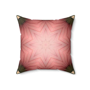 Modern Coral Polyester Square Pillow Abstract Pattern - Dipaliz - Throw Pillows