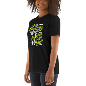 Hard Work Unisex t Shirt Cotton Courage Tee - Dipaliz - T-shirts