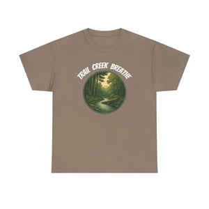 Unisex Deluxe t Shirt - Creek in the Woods Design - Dipaliz - Brown Savana / s - T-shirt