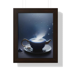 Chic Framed Vertical Poster - Black Tea and Fashion - Dipaliz - Posters Prints & Visual Artwork