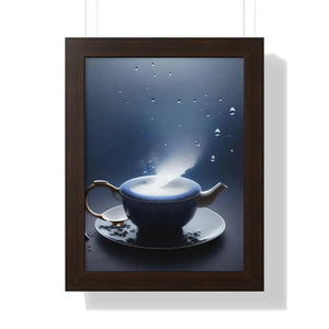 Chic Framed Vertical Poster - Black Tea and Fashion - Dipaliz - Posters Prints & Visual Artwork