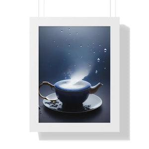 Chic Framed Vertical Poster - Black Tea and Fashion - Dipaliz - Posters Prints & Visual Artwork