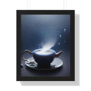 Chic Framed Vertical Poster - Black Tea and Fashion - Dipaliz - Posters Prints & Visual Artwork