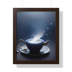 Chic Framed Vertical Poster - Black Tea and Fashion - Dipaliz - Posters Prints & Visual Artwork