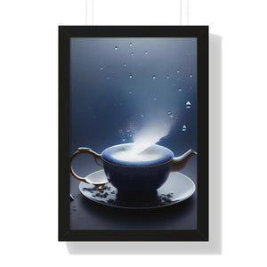 Chic Framed Vertical Poster - Black Tea and Fashion - Dipaliz - Posters Prints & Visual Artwork