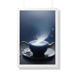 Chic Framed Vertical Poster - Black Tea and Fashion - Dipaliz - Posters Prints & Visual Artwork