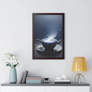 Chic Framed Vertical Poster - Black Tea and Fashion - Dipaliz - Posters Prints & Visual Artwork