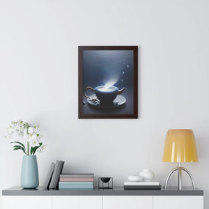Chic Framed Vertical Poster - Black Tea and Fashion - Dipaliz - Posters Prints & Visual Artwork