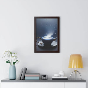 Chic Framed Vertical Poster - Black Tea and Fashion - Dipaliz - Posters Prints & Visual Artwork