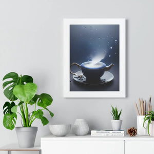 Chic Framed Vertical Poster - Black Tea and Fashion - Dipaliz - Posters Prints & Visual Artwork