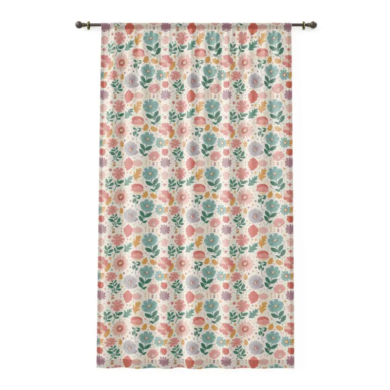 Elevate your Home Decor with Dipaliz Floral Curtains - Sheer / White / 50’’ × 84’’