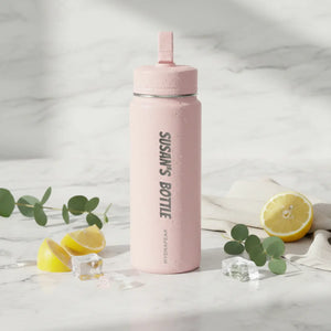 Dipaliz Custom Name Straw Water Bottle 20oz Personalized - Bottles