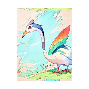 Cute Bird Kiss Cut Vinyl Decals - Playful Satin - Dipaliz - Electronics Stickers &