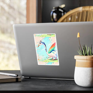 Cute Bird Kiss Cut Vinyl Decals - Playful Satin - Dipaliz - Electronics Stickers &