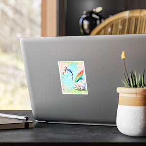 Cute Bird Kiss Cut Vinyl Decals - Playful Satin - Dipaliz - Electronics Stickers &