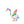 Cute Bird Cut Vinyl Decals - White Satin Kiss - Dipaliz - Decorative Stickers