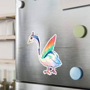 Cute Bird Cut Vinyl Decals - White Satin Kiss - Dipaliz - Decorative Stickers