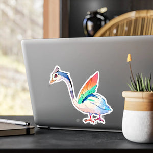 Cute Bird Cut Vinyl Decals - White Satin Kiss - Dipaliz - Decorative Stickers