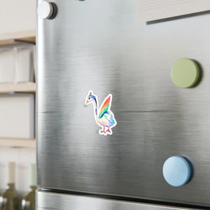Cute Bird Cut Vinyl Decals - White Satin Kiss - Dipaliz - Decorative Stickers