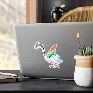 Cute Bird Cut Vinyl Decals - White Satin Kiss - Dipaliz - Decorative Stickers