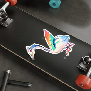 Cute Bird Cut Vinyl Decals - White Satin Kiss - Dipaliz - Decorative Stickers