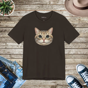 Cute Cat Unisex Jersey Short Sleeve Tee Cotton - Dipaliz - T-shirts