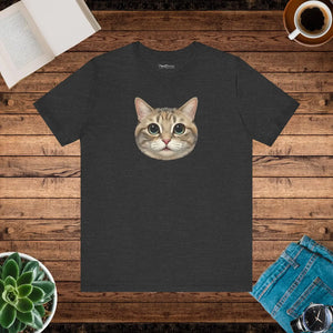 Cute Cat Unisex Jersey Short Sleeve Tee Cotton - Dipaliz - T-shirts