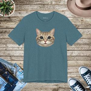 Cute Cat Unisex Jersey Short Sleeve Tee Cotton - Dipaliz - T-shirts