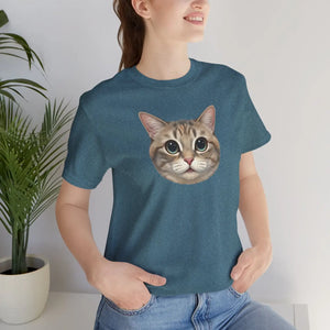Cute Cat Unisex Jersey Short Sleeve Tee Cotton - Dipaliz - T-shirts