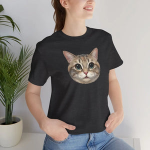 Cute Cat Unisex Jersey Short Sleeve Tee Cotton - Dipaliz - T-shirts